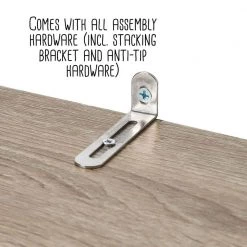 21.38 in. W Brown Freestanding Stackable 4-Drawer Wood Closet System Unit by Honey-Can-Do -Carnegy Avenue Sales light brown honey can do wood closet systems shf 09571 1f 1000