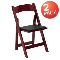 Mahogany Wood Folding Chair (2-Pack) by Carnegy Avenue -Carnegy Avenue Sales mahogany carnegy avenue folding chairs cga xf 275044 ma hd c3 1000