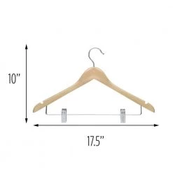 Maple Wood Suit Hangers with Clips 12-Pack by Honey-Can-Do 7 Maple Wood Suit Hangers with Clips 12-Pack by Honey-Can-Do -Carnegy Avenue Sales maple honey can do hangers hng 09033 4f 1000