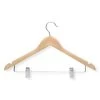 Maple Wood Suit Hangers with Clips 12-Pack by Honey-Can-Do
