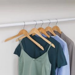 Maple Wood Shirt and Dress Notched Hangers 20-Pack by Honey-Can-Do -Carnegy Avenue Sales maple honey can do hangers hng 09035 31 1000