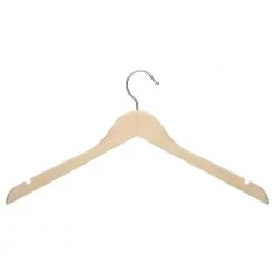 Maple Wood Shirt and Dress Notched Hangers 20-Pack by Honey-Can-Do
