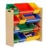 35.98 in. H x 342 in. W x 12.6 in. D MDF 12-Cube Organizer by Honey-Can-Do -Carnegy Avenue Sales multi colored honey can do cube storage organizers srt 01602 64 1000
