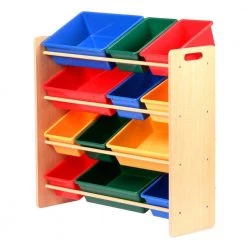 35.98 in. H x 342 in. W x 12.6 in. D MDF 12-Cube Organizer by Honey-Can-Do 13 35.98 in. H x 342 in. W x 12.6 in. D MDF 12-Cube Organizer by Honey-Can-Do -Carnegy Avenue Sales multi colored honey can do cube storage organizers srt 01602 a0 1000