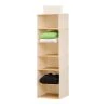 42.13 in. H 12-Pair Natural Bamboo and Canvas Hanging Shoe Organizer by Honey-Can-Do -Carnegy Avenue Sales natural bamboo and canvas honey can do hanging closet organizers sft 01003 64 1000