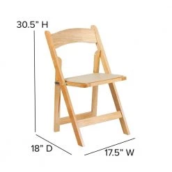 Natural Wood Folding Chair (2-Pack) by Carnegy Avenue -Carnegy Avenue Sales natural carnegy avenue folding chairs cga xf 275045 na hd fa 1000