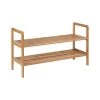 15.75 H 8-Pair Brown Bamboo Shoe Rack by Honey-Can-Do -Carnegy Avenue Sales natural honey can do shoe racks sho 09204 64 1000