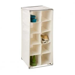 30 in. H 10-Pair Natural Canvas Shoe Rack by Honey-Can-Do -Carnegy Avenue Sales natural honey can do shoe racks sho 09272 c3 1000