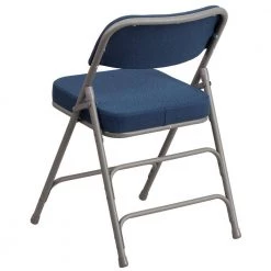 Navy Metal Folding Chair (4-Pack) by Carnegy Avenue -Carnegy Avenue Sales navy carnegy avenue folding chairs cga aw 229151 na hd 66 1000