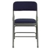 Navy Fabric/Gray Frame Metal Folding Chair (2-Pack) by Carnegy Avenue -Carnegy Avenue Sales navy fabric gray frame carnegy avenue folding chairs cga hf 275055 na hd 64 1000