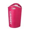 Pink Laundry Polyester and Foam Hamper with Drawstring Top by Honey-Can-Do -Carnegy Avenue Sales pink honey can do hampers hmp 09647 64 1000