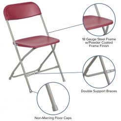 Red Metal Folding Chair (Set of 10) by Carnegy Avenue 17 Red Metal Folding Chair (Set of 10) by Carnegy Avenue -Carnegy Avenue Sales red carnegy avenue folding chairs cga le 167358 re hd 44 1000