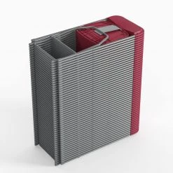 Red Plastic Seat with Metal Frame Folding Chair (Set of 2) by Carnegy Avenue -Carnegy Avenue Sales red carnegy avenue folding chairs cga le 274426 re hd 1f 1000