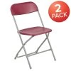 Red Plastic Seat with Metal Frame Folding Chair (Set of 2) by Carnegy Avenue 2 Red Plastic Seat with Metal Frame Folding Chair (Set of 2) by Carnegy Avenue -Carnegy Avenue Sales red carnegy avenue folding chairs cga le 274426 re hd 64 1000