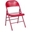 Red Metal Utility Chair by Carnegy Avenue 2 Red Metal Utility Chair by Carnegy Avenue -Carnegy Avenue Sales red carnegy avenue folding chairs cga rb 1755 re hd 64 1000