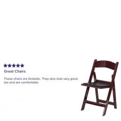 Red Mahogany Resin Folding Chair (Set of 4) by Carnegy Avenue -Carnegy Avenue Sales red mahogany carnegy avenue folding chairs cga le 14199 re hd 76 1000
