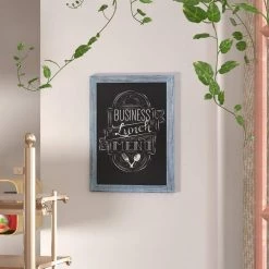 Rustic Blue Magnetic Wall Mounted Chalkboard by Carnegy Avenue -Carnegy Avenue Sales rustic blue carnegy avenue boards easels cga hgwa 513526 ru hd 31 1000