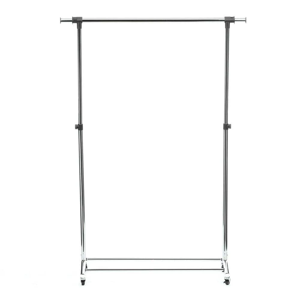 Silver Steel Clothes Rack 56.7 in. W x 70.5 in. H by Honey-Can-Do 5 Silver Steel Clothes Rack 56.7 in. W x 70.5 in. H by Honey-Can-Do - Image 3