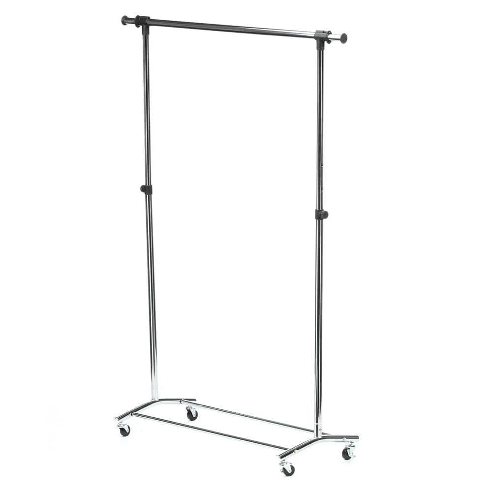 Silver Steel Clothes Rack 56.7 in. W x 70.5 in. H by Honey-Can-Do 3 Silver Steel Clothes Rack 56.7 in. W x 70.5 in. H by Honey-Can-Do