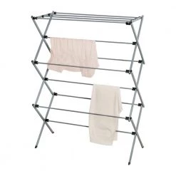 29 in. W x 42 in. H Silver Steel Oversized Collapsible Drying Rack by Honey-Can-Do -Carnegy Avenue Sales silver honey can do drying racks dry 09066 1f 1000