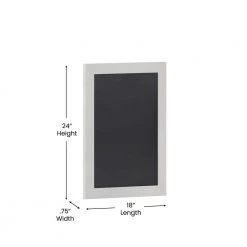 Solid White Magnetic Wall Mounted Chalkboard by Carnegy Avenue -Carnegy Avenue Sales solid white carnegy avenue boards easels cga hgwa 513595 so hd 1f 1000