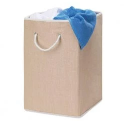 Square Laundry Hamper with Handles by Honey-Can-Do -Carnegy Avenue Sales tan honey can do hampers hmp 01453 31 1000