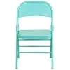 Tantalizing Teal Metal Folding Chair (2-Pack) by Carnegy Avenue -Carnegy Avenue Sales tantalizing teal carnegy avenue folding chairs cga rb 275037 ta hd 64 1000