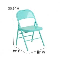 Tantalizing Teal Metal Folding Chair (2-Pack) by Carnegy Avenue 16 Tantalizing Teal Metal Folding Chair (2-Pack) by Carnegy Avenue -Carnegy Avenue Sales tantalizing teal carnegy avenue folding chairs cga rb 275037 ta hd fa 1000