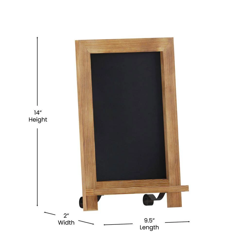 Torched Brown Magnetic Tabletop Chalkboard by Carnegy Avenue 10 Torched Brown Magnetic Tabletop Chalkboard by Carnegy Avenue - Image 8