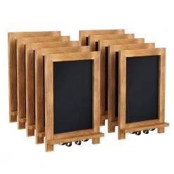 Torched Brown Magnetic Tabletop Chalkboard by Carnegy Avenue
