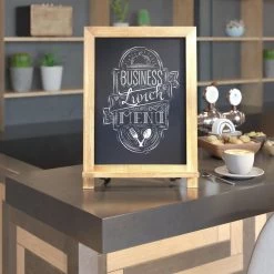 Torched Brown Magnetic Tabletop Chalkboard by Carnegy Avenue -Carnegy Avenue Sales torched brown carnegy avenue boards easels cga hfk 513559 to hd 31 1000