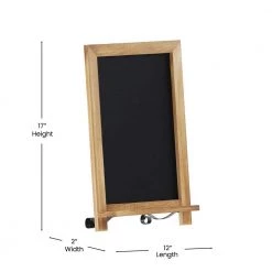 Torched Brown Magnetic Tabletop Chalkboard by Carnegy Avenue -Carnegy Avenue Sales torched brown carnegy avenue boards easels cga hfk 513559 to hd 44 1000