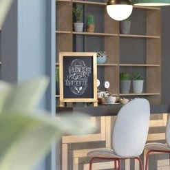 Torched Brown Magnetic Tabletop Chalkboard by Carnegy Avenue -Carnegy Avenue Sales torched brown carnegy avenue boards easels cga hfk 513559 to hd 76 1000