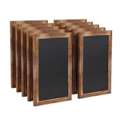 Torched Brown Magnetic Wall Mounted Chalkboard by Carnegy Avenue