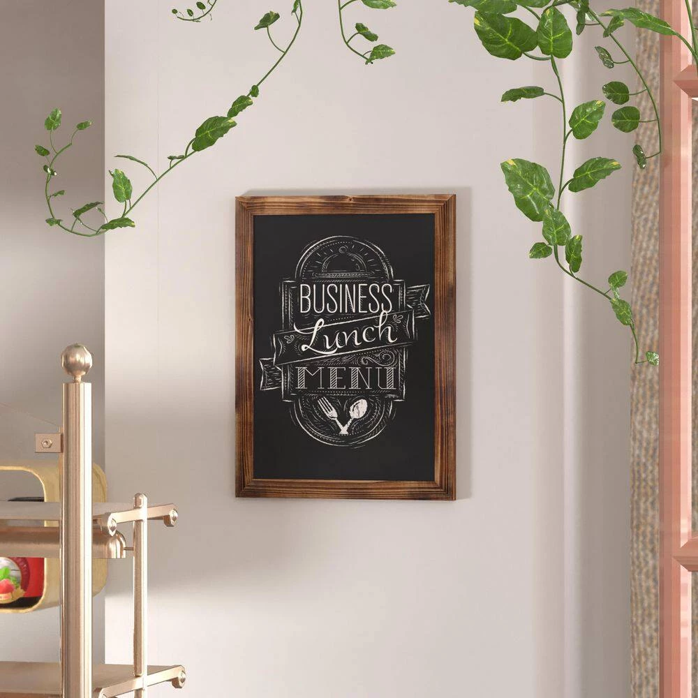 Torched Brown Magnetic Wall Mounted Chalkboard by Carnegy Avenue 12 Torched Brown Magnetic Wall Mounted Chalkboard by Carnegy Avenue - Image 10