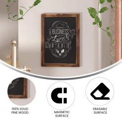 Torched Brown Magnetic Wall Mounted Chalkboard by Carnegy Avenue 17 Torched Brown Magnetic Wall Mounted Chalkboard by Carnegy Avenue -Carnegy Avenue Sales torched brown carnegy avenue boards easels cga hgwa 513528 to hd c3 1000