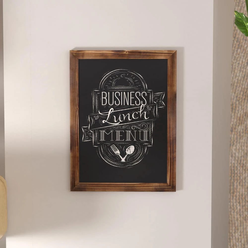 Torched Brown Magnetic Wall Mounted Chalkboard by Carnegy Avenue 11 Torched Brown Magnetic Wall Mounted Chalkboard by Carnegy Avenue - Image 9