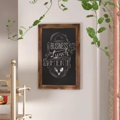 Torched Brown Magnetic Wall Mounted Chalkboard by Carnegy Avenue -Carnegy Avenue Sales torched brown carnegy avenue boards easels cga hgwa 513534 to hd 31 1000