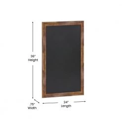 Torched Brown Magnetic Wall Mounted Chalkboard by Carnegy Avenue -Carnegy Avenue Sales torched brown carnegy avenue boards easels cga hgwa 513542 to hd 1f 1000