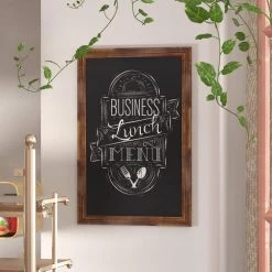 Torched Brown Magnetic Wall Mounted Chalkboard by Carnegy Avenue -Carnegy Avenue Sales torched brown carnegy avenue boards easels cga hgwa 513542 to hd 31 1000