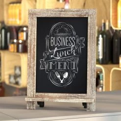 Weathered Brown Magnetic Tabletop Chalkboard by Carnegy Avenue -Carnegy Avenue Sales weathered brown carnegy avenue boards easels cga hfk 513556 we hd 31 1000