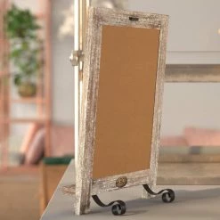 Weathered Brown Magnetic Tabletop Chalkboard by Carnegy Avenue -Carnegy Avenue Sales weathered brown carnegy avenue boards easels cga hfk 513556 we hd 76 1000