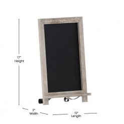 Weathered Brown Magnetic Tabletop Chalkboard by Carnegy Avenue -Carnegy Avenue Sales weathered brown carnegy avenue boards easels cga hfk 513561 we hd 44 1000