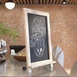 Weathered Brown Magnetic Tabletop Chalkboard by Carnegy Avenue -Carnegy Avenue Sales weathered brown carnegy avenue boards easels cga hfk 513561 we hd fa 1000