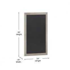 Weathered Brown Magnetic Wall Mounted Chalkboard by Carnegy Avenue -Carnegy Avenue Sales weathered brown carnegy avenue boards easels cga hgwa 513598 we hd 1f 1000