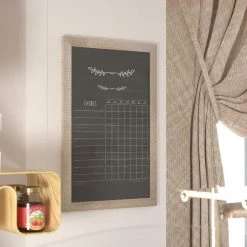 Weathered Brown Magnetic Wall Mounted Chalkboard by Carnegy Avenue -Carnegy Avenue Sales weathered brown carnegy avenue boards easels cga hgwa 513598 we hd fa 1000