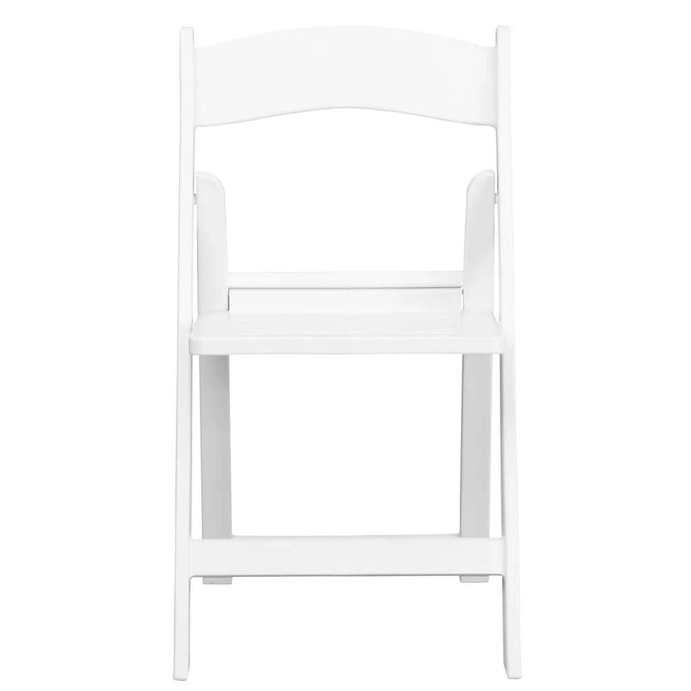 White Resin Folding Chair (Set of 4) by Carnegy Avenue 3 White Resin Folding Chair (Set of 4) by Carnegy Avenue