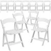 White Resin Folding Chair (Set of 11) by Carnegy Avenue -Carnegy Avenue Sales white carnegy avenue folding chairs cga le 167355 wh hd 64 1000