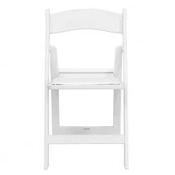 White Vinyl Seat with Resin Frame Folding Chair (Set of 2) by Carnegy Avenue -Carnegy Avenue Sales white carnegy avenue folding chairs cga le 274393 wh hd 1f 1000