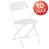 White Metal Folding Chair (Set of 10) by Carnegy Avenue -Carnegy Avenue Sales white carnegy avenue folding chairs cga le 3590 wh hd 64 1000